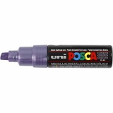 Posca Marker , PC-8K, Strichstärke 8 mm, breit, Violett-metallic, 1 Stk