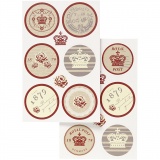 Stickers, Blatt 9x14 cm, 4 Bl. sort./ 1 Pck