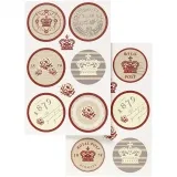 Stickers, D 20 + 40 mm, Blatt 9x14 cm, 4 Bl. sort./ 1 Pck