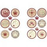 Stickers, Blatt 9x14 cm, 4 Bl. sort./ 1 Pck
