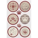 Stickers, Blatt 9x14 cm, 4 Bl. sort./ 1 Pck