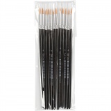 Gold Line Pinsel, 4, L 17 cm, B 2,5 mm, rund, 12 Stk/ 1 Pck