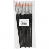 Gold Line Pinsel, 8, L 18,5 cm, B 3 mm, rund, 12 Stk/ 1 Pck
