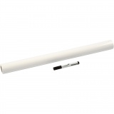 Whiteboard Folie, L 80 cm, B 60 cm, Weiß, 25 Bl./ 1 Rolle