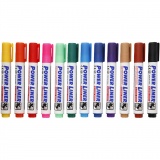 Whiteboard Marker, Strichstärke 4 mm, Sortierte Farben, 12 Stk/ 1 Pck