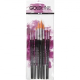 Gold Line Pinsel, L 16,5-21 cm, B 1-8 mm, rund, 8 Stk/ 1 Pck