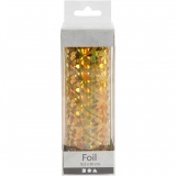 Dekofolie, B 15,5 cm, Dicke 0,02 mm, Gold, 50 cm/ 1 Rolle