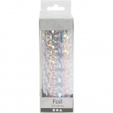 Dekofolie, B 15,5 cm, Dicke 0,02 mm, Silber, 50 cm/ 1 Rolle