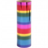 Dekofolie, B 15,5 cm, Dicke 0,02 mm, Regenbogenfarben, 50 cm/ 1 Rolle