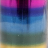 Dekofolie, B 15,5 cm, Dicke 0,02 mm, Regenbogenfarben, 50 cm/ 1 Rolle