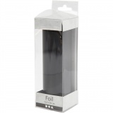 Dekofolie, B 15,5 cm, Dicke 0,02 mm, Schwarz, 50 cm/ 1 Rolle
