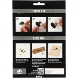 Rub-on Stickers, Adventkalender-Zahlen, H 32 mm, B 28 mm, Blatt 12,2x15,3 cm, Rot, 1 Pck