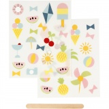 Rub-on Sticker, Urlaub, 12,2x15,3 cm, 1 Pck