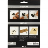 Rub-on Stickers, Sterne, Blatt 12,2x15,3 cm, 1 Pck