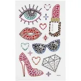 Diamant-Sticker, Party, Blatt 10x16 cm, 1 Bl.