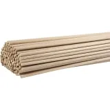 Holzstäbe rund, L 60 cm, D 8 mm, 10 Stk/ 1 Pck