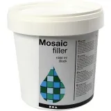 Mosaik-Fugenmasse, Schwarz, 1000 ml/ 1 Eimer