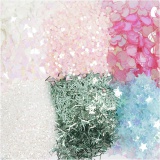 Glitter-/Pailletten-Sortiment, Pastellfarben, 6x5 g/ 1 Pck