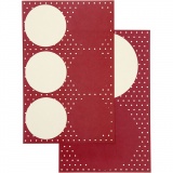 Sticker, D 4+6,5 cm, 9x14 cm, 4 Bl. sort./ 1 Pck