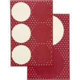 Sticker, D 4+6,5 cm, Blatt 9x14 cm, 4 Bl. sort./ 1 Pck