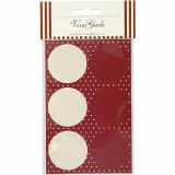 Sticker, D 4+6,5 cm, Blatt 9x14 cm, 4 Bl. sort./ 1 Pck