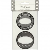 Sticker, D 4 cm, Blatt 9x14 cm, 4 Bl. sort./ 1 Pck