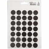 Tafel-Sticker, Kreise und Sprechblasen, Blatt 14x18 cm, Schwarz, 2 Bl. sort./ 1 Pck