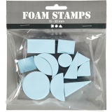 Moosgummi-Stempel, H 25 mm, Größe 15-30 mm, 12 Stk/ 1 Pck