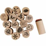 Deco Art-Stempel, Weihnachten, H 26 mm, D 20 mm, 15 Stk/ 1 Pck