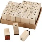 Stempel, Größe 13x13 mm, ca. 8 mm, 42 sort./ 1 Set