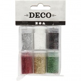 Glitter, Sortierte Farben, 6x5 g/ 1 Pck