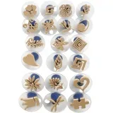 Schaumstoff-Stempel mit Griff, Größe 3-6 cm, 20 Stk/ 1 Pck