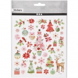 Sticker, Romantische Weihnachtszeit, Blatt 15x16,5 cm, 1 Bl.