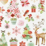 Sticker, Romantische Weihnachtszeit, Blatt 15x16,5 cm, 1 Bl.