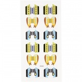 Index Sticker, Blatt 7,5x15 cm, 10 Pck/ 1 Pck