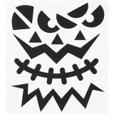 Sticker, Halloween - große Gesichter, 15x16,5 cm, 1 Bl.