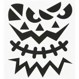 Sticker, Halloween - große Gesichter, Blatt 15x16,5 cm, 1 Bl.