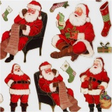 Sticker, Klassischer Nikolaus, Blatt 15x16,5 cm, 1 Bl.