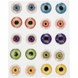 3D-Augen-Sticker, D 20 mm, 1 Bl.