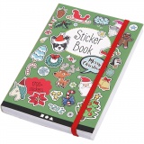 Sticker-Buch, Weihnachtsmotive, Größe 11,5x17 cm, 76 Bl., 1 Stk