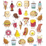 Sticker, Fast Food, Blatt 15x16,5 cm, 1 Bl.