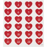 Sticker, Blatt 15x16,5 cm, 1 Bl.