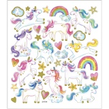 Sticker, Einhorn, Blatt 15x16,5 cm, 1 Bl.