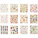 Stickerbuch, Das ganze Jahr hindurch, Blatt 15x16,5 cm, 12 Bl./ 1 Stk