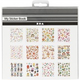 Stickerbuch, Das ganze Jahr hindurch, Blatt 15x16,5 cm, 12 Bl./ 1 Stk