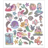 Sticker, Meerjungfrauen, 15x16,5 cm, 1 Bl.
