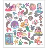 Sticker, Meerjungfrauen, Blatt 15x16,5 cm, 1 Bl.
