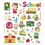 Sticker, Schule, Blatt 15x16,5 cm, 1 Bl.