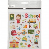 Sticker, Schule, Blatt 15x16,5 cm, 1 Bl.