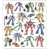 Sticker, Transformers, Blatt 15x16,5 cm, ca. 19 Stk, 1 Bl.